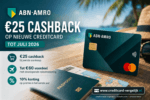 ABN AMRO geeft 25 euro cashback op nieuwe creditcard tot juli