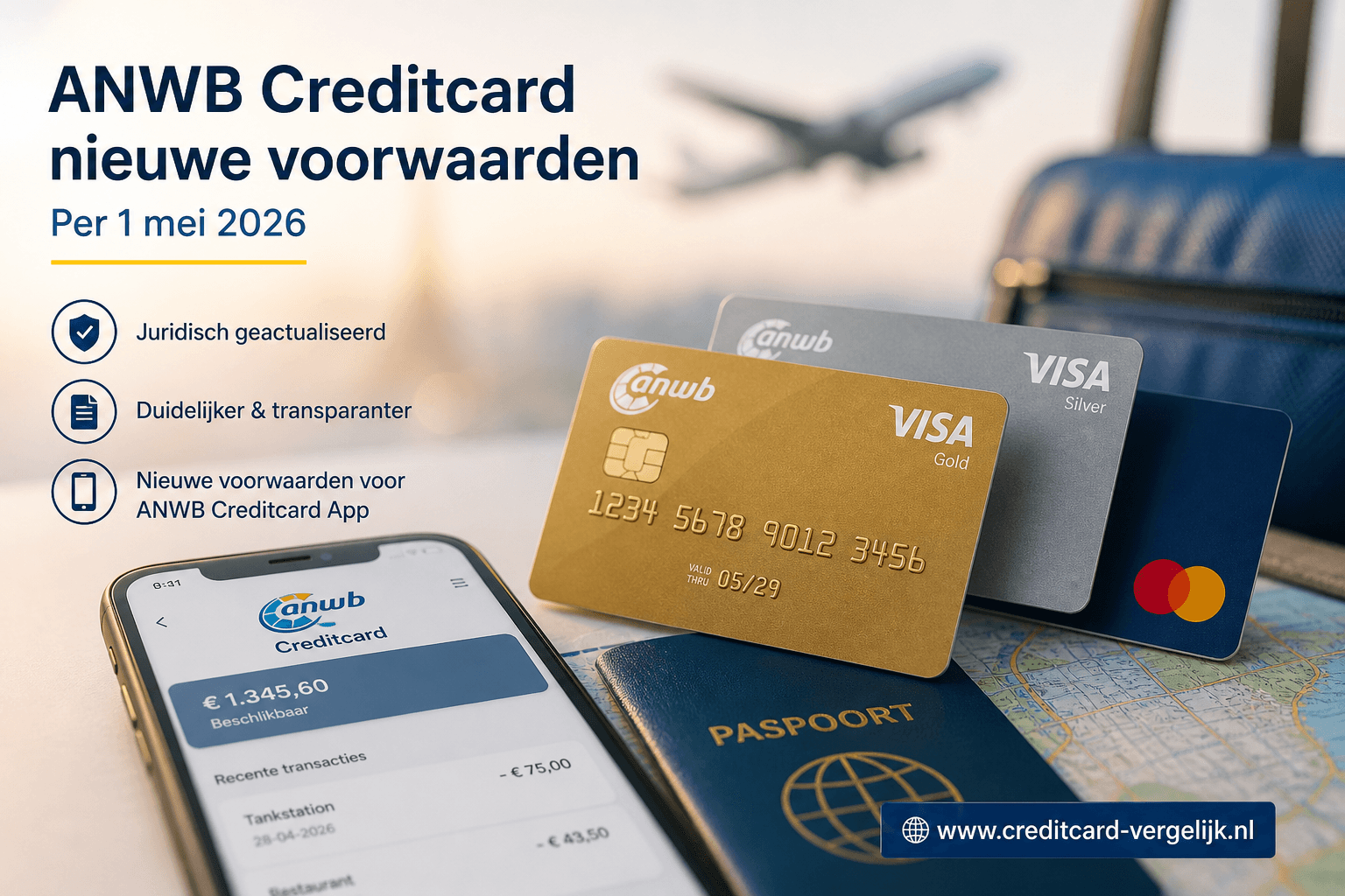 ANWB Creditcard krijgt nieuwe voorwaarden per 1 mei 2026