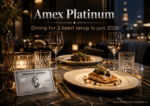 Amex Platinum Dining for 2 keert juni 2026 terug