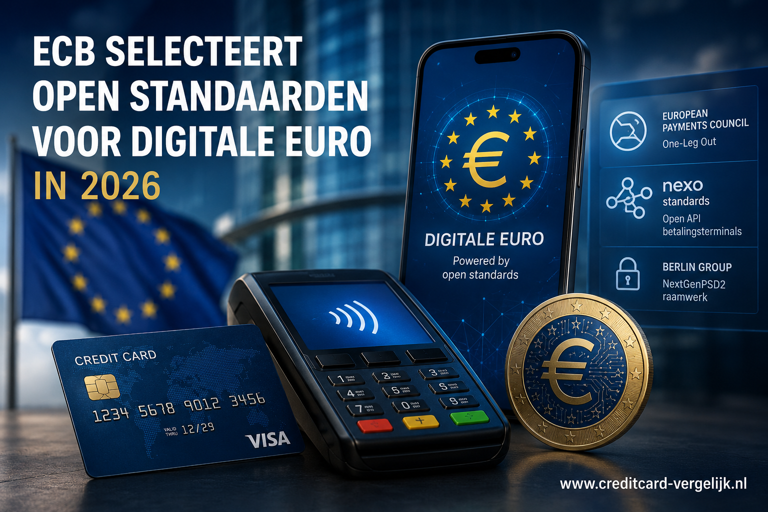 ECB selecteert open standaarden voor digitale euro in 2026