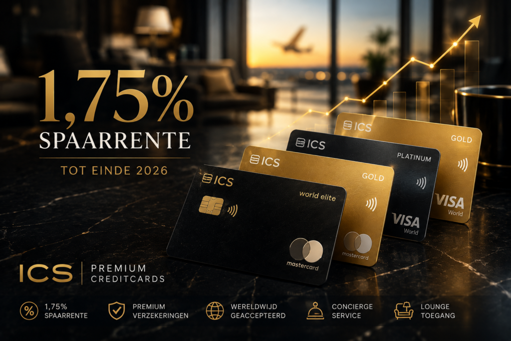 ICS verhoogt spaarrente naar 1,75% voor premium creditcards 2026