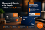 Mastercard Classic stijgt in prijs van €35,95 naar €38,95 per jaar