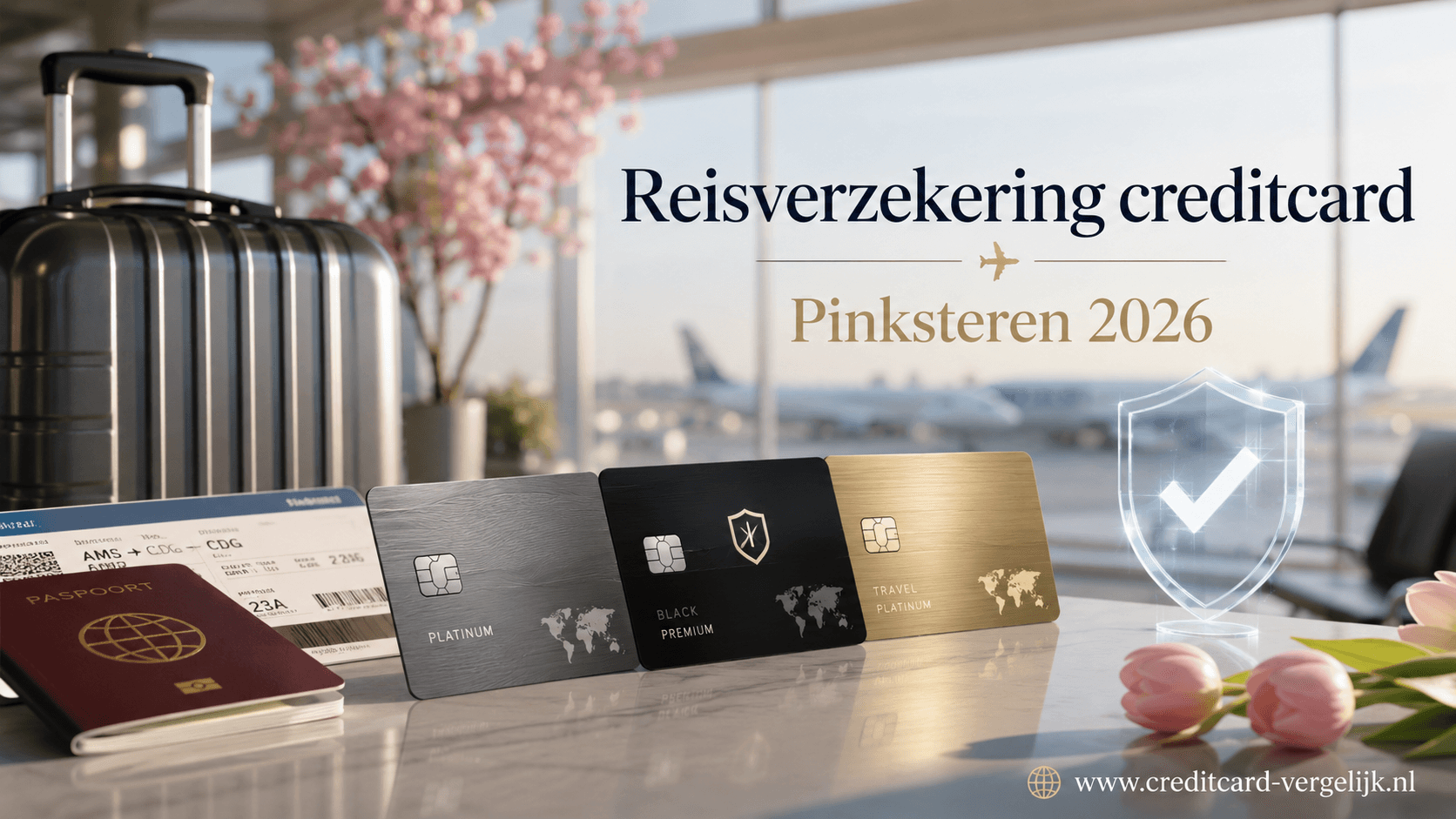 Reisverzekering creditcard vergelijk dekking voor Pinksteren 2026