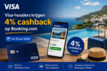 Visa-houders krijgen 4% cashback op Booking.com tot 16 juni