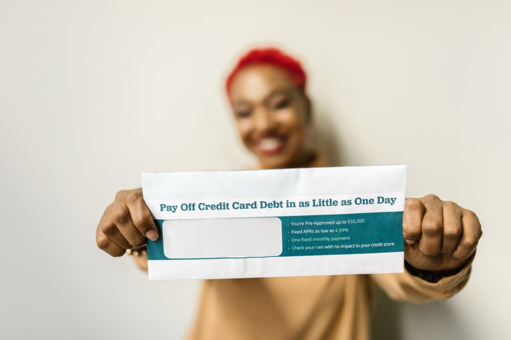 Creditcard en BKR-registratie — financieel document met creditcard