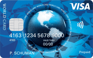 prepaid visa world card